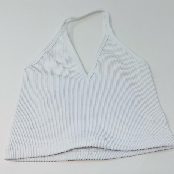 NWOT Free People Happiness Runs Strappy Back Halter Crop Top White Size XS/S - Picture 5 of 7